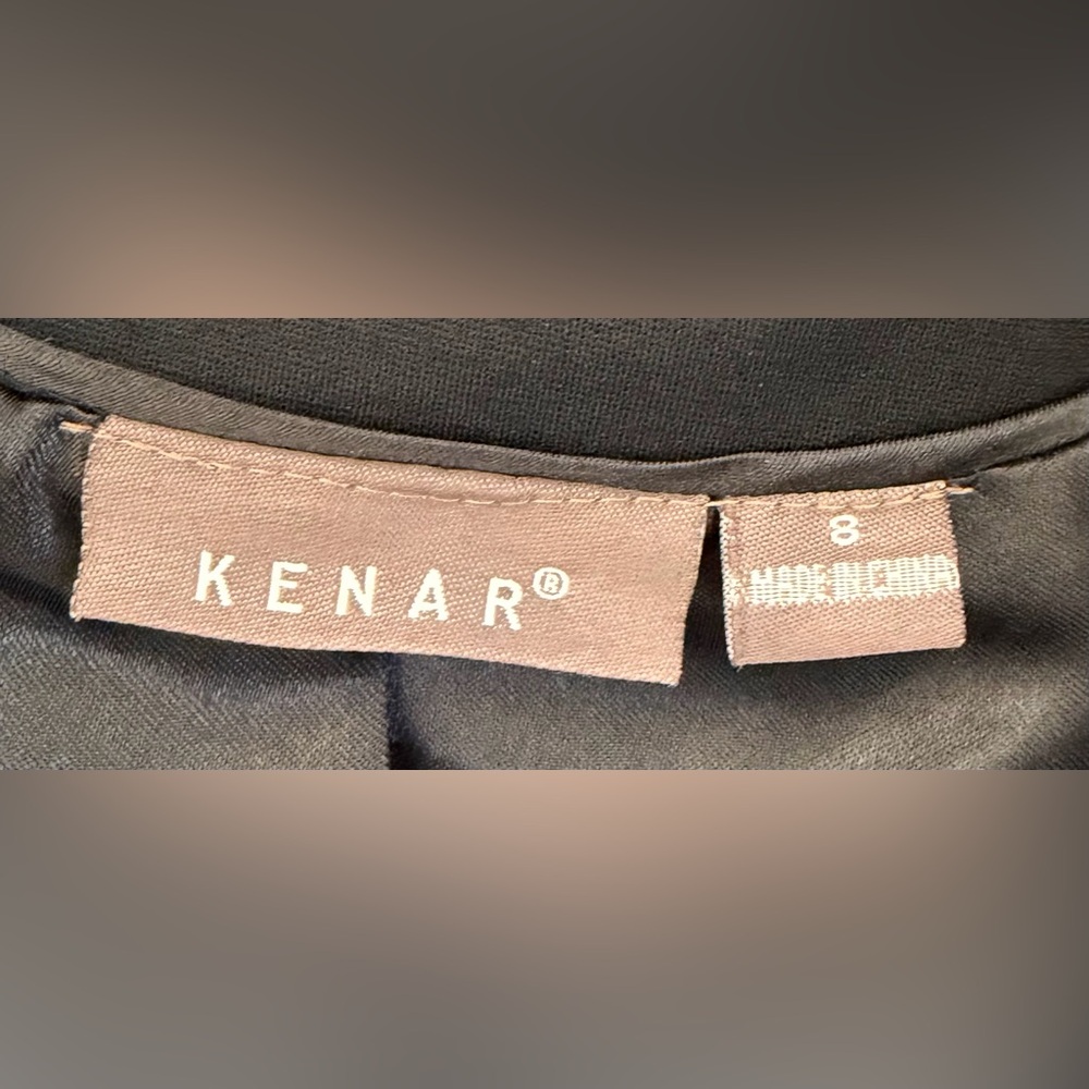 EUC Kenar Women's Double Breasted Black Feminine Pea Coat, Size 8 - Picture 7 of 10